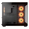 COUGAR PC Midi Tower Case FV150 ARGB — czarny, ATX/MicroATX/Mini-ITX, 3x120 mm przód + 1x120 mm tył, 2x3.5 cala i 2x2.5 cala zatoki