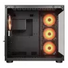 COUGAR PC Midi Tower Case FV150 ARGB — czarny, ATX/MicroATX/Mini-ITX, 3x120 mm przód + 1x120 mm tył, 2x3.5 cala i 2x2.5 cala zatoki