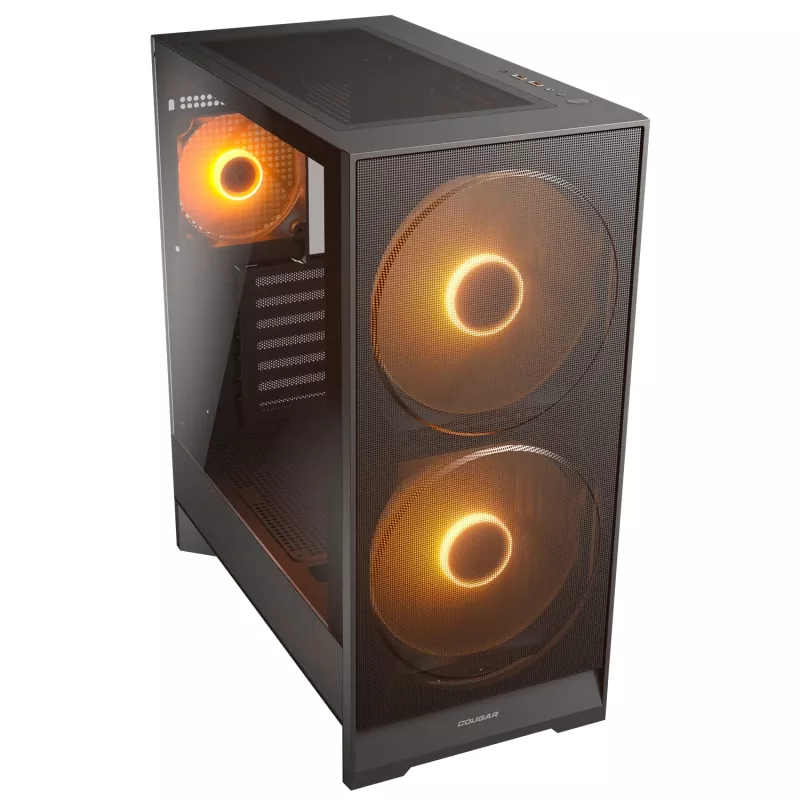 COUGAR Midi Tower Case, Airface 180, ARGB, Czarny