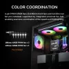 COUGAR Midi Tower Case, Airface 180, ARGB, Czarny
