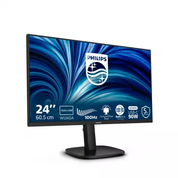 Philips 3000 series 24B2U3301D/00 monitor komputerowy 61,2 cm (24,1 cala) 1920 x 1200 pikseli WUXGA LCD Czarny