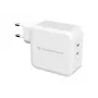Conceptronic ALTHEA 2-Port 100W GaN USB-C PD Charger, Indoor, AC, 5 V, 5 A, biały
