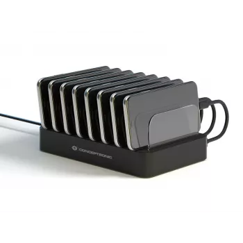 Stacja ładująca Conceptronic OZUL 8-portowa 75W USB PD