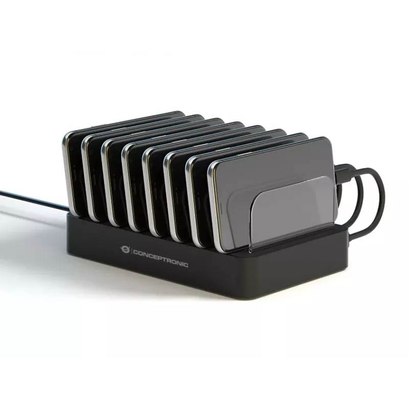 Stacja ładująca Conceptronic OZUL 8-portowa 75W USB PD