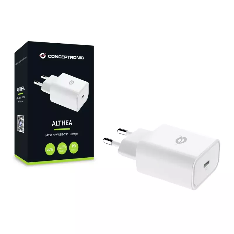Conceptronic ALTHEA07W 1-Port 20W USB-C PD Charger