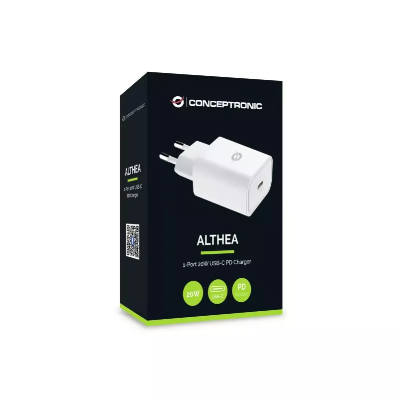Conceptronic ALTHEA07W 1-Port 20W USB-C PD Charger