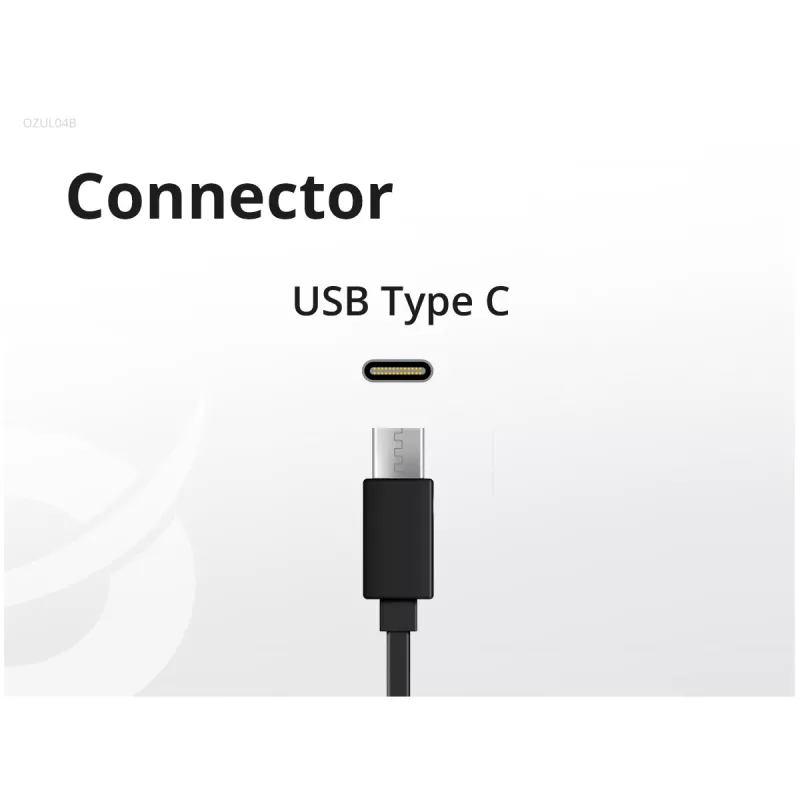 Conceptronic OZUL04BE 67W GaN USB PD Charger, Built-in USB-C kabel