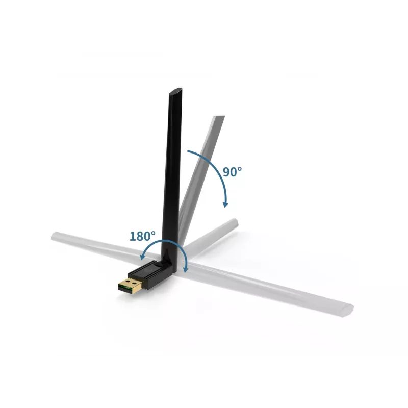 Conceptronic ABBY17B Adapter USB Bluetooth 5.3 Dalekiego Zasięgu, Antena Zewnętrzna