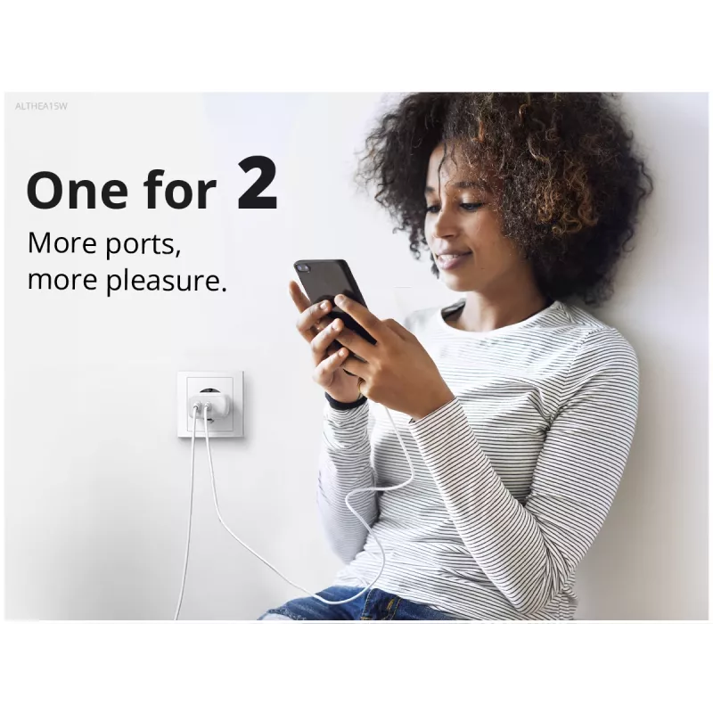 Ładowarka Conceptronic 2-portowa 20W GaN USB PD, USB-C x 1, USB-A x 1, QC 3.0, PPS