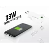 Ładowarka sieciowa Conceptronic 2-portowa 33 W GaN USB PD z kablem ładującym 3-w-1, USB-C x 1, USB-A x 1, QC 3.0, PPS