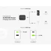 Conceptronic 2-Port 33W GaN USB PD Charger z kablem 3-w-1, USB-C x 1, USB-A x 1, QC 3.0, PPS