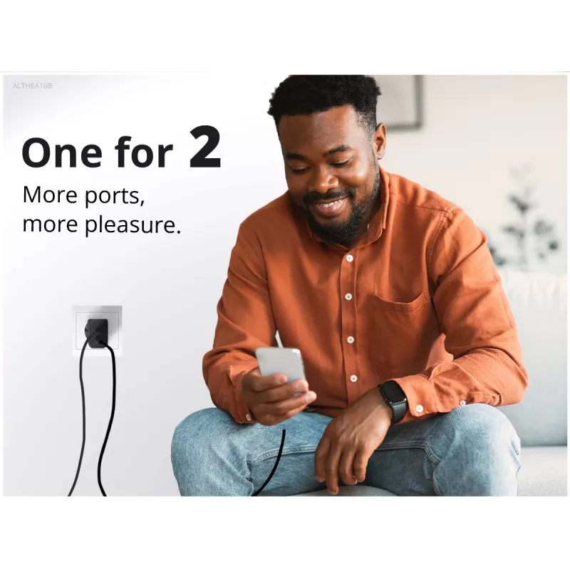 Conceptronic 2-Port 33W GaN USB PD Charger z kablem 3-w-1, USB-C x 1, USB-A x 1, QC 3.0, PPS
