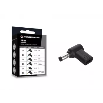 DC do USB-C Adapter Conceptronic ABBY15PC04, Asus/Universal 5,5x2,5mm, 18-20V
