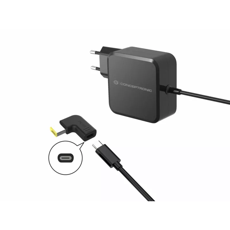 Adapter Conceptronic ABBY15PC05 DC na USB-C, wtyczka Lenovo cienki tip, 18-20V