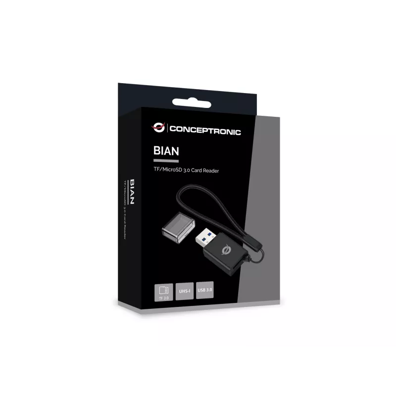 Conceptronic BIAN07B czytnik kart TF/MicroSD 3.0, UHS-I, USB 3.0, 5Gb/s
