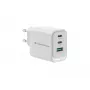 Conceptronic ALTHEA21W65 3-portowa ładowarka USB PD 65 W z GaN, 2 x USB-C, 1 x USB-A, QC 3.0, PPS, PD 3.0