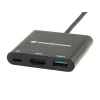 Stacja dokująca/replikator portów do laptopa Conceptronic DONN01B USB 3.2 Gen 1 (3.1 Gen 1) Type-C Czarny