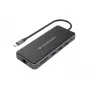 Conceptronic DONN15G stacja dokująca/replikator portów do laptopa Przewodowa USB 3.2 Gen 1 (3.1 Gen 1) Type-C Szary