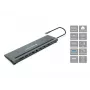 Conceptronic DONN17G stacja dokująca/replikator portów do laptopa Przewodowa USB 3.2 Gen 1 (3.1 Gen 1) Type-C Szary