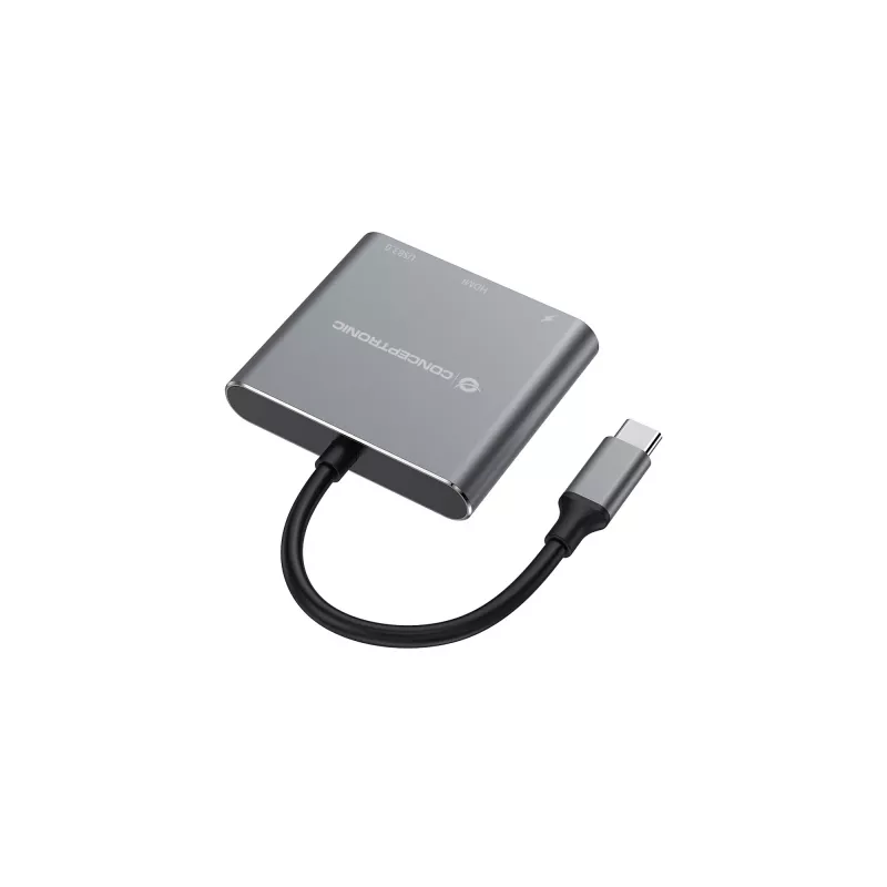 Conceptronic DONN18G 3-w-1 stacja dokująca USB 3.2 Gen 1, HDMI, USB 3.0, 100W USB PD