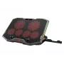 Podstawka chłodząca do laptopa gamingowego Conceptronic THYIA ERGO z 6 wentylatorami, 43,2 cm (17 cali), 6 szt., przyciski, szary, niebieski, zielony, czerwony, Chiny