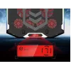 Podstawka chłodząca do laptopa gamingowego Conceptronic THYIA ERGO z 6 wentylatorami, 43,2 cm (17 cali), 6 szt., przyciski, szary, niebieski, zielony, czerwony, Chiny