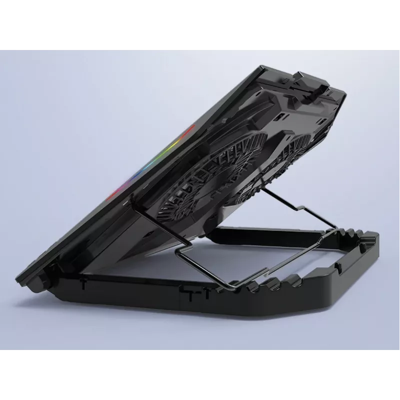 Conceptronic THYIA ERGO podstawka chłodząca pod laptopa gamingowa z 2 wentylatorami, 43,2 cm (17 cali), 2 szt., Przyciski, Czarny, Niebieski, Zielony, Czerwony, Chiny