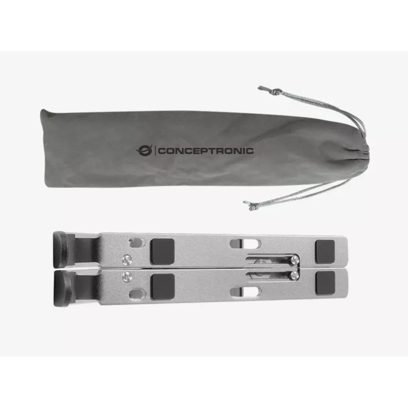 Conceptronic THANA04S ERGO Składana aluminiowa podstawka chłodząca do laptopa