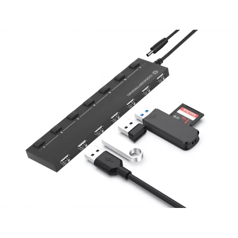 Conceptronic HUBBIES 7-portowy hub USB 2.0