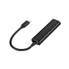 Conceptronic HUBBIES 4-portowy koncentrator USB 3.0, 2 porty USB-C i 2 porty USB-A, obudowa aluminiowa, złącze USB-C