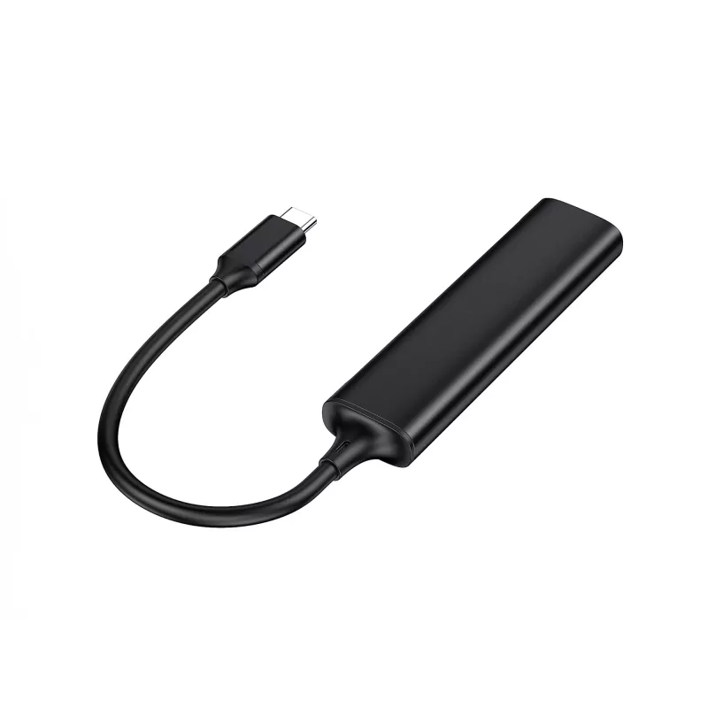 Conceptronic HUBBIES 4-portowy koncentrator USB 3.0, 2 porty USB-C i 2 porty USB-A, obudowa aluminiowa, złącze USB-C