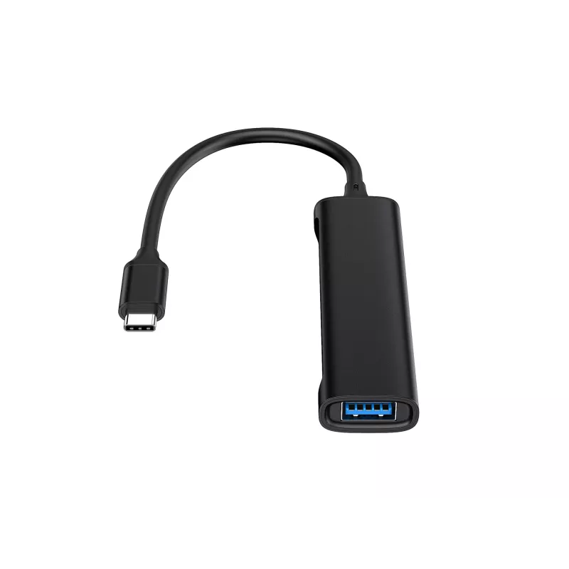 Conceptronic HUBBIES 4-portowy koncentrator USB 3.0, 2 porty USB-C i 2 porty USB-A, obudowa aluminiowa, złącze USB-C