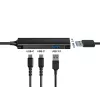 Conceptronic HUBBIES 4-portowy koncentrator USB 3.0, 2 porty USB-C i 2 porty USB-A, obudowa aluminiowa, złącze USB-C