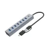 Conceptronic HUBBIES21GP 7-portowy hub USB 3.0 z zasilaczem, 5 Gb/s, USB-A x 7