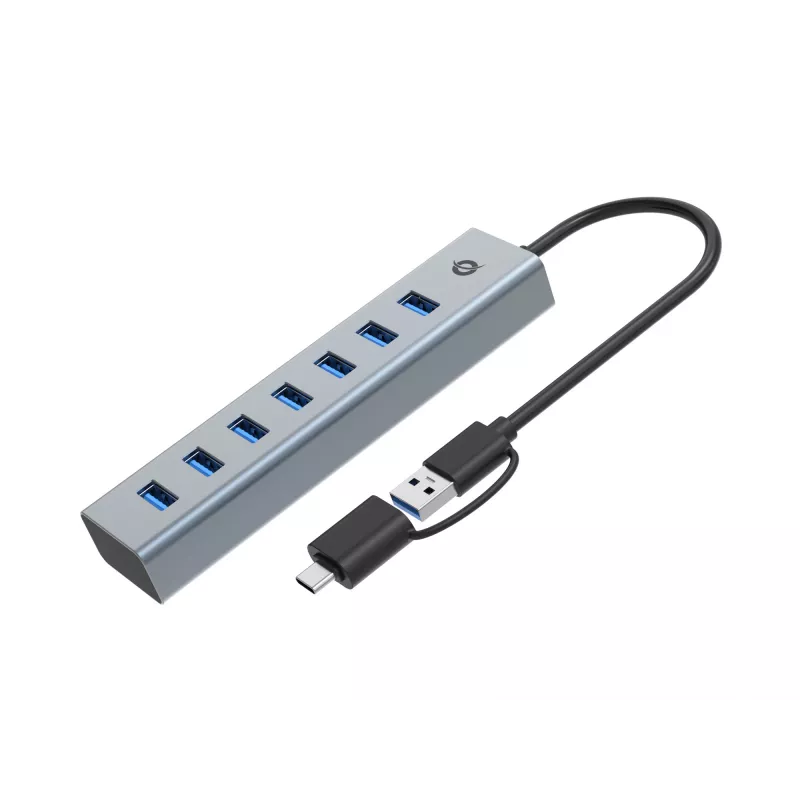 Conceptronic HUBBIES21GP 7-portowy hub USB 3.0 z zasilaczem, 5 Gb/s, USB-A x 7