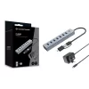 Conceptronic HUBBIES21GP 7-portowy hub USB 3.0 z zasilaczem, 5 Gb/s, USB-A x 7
