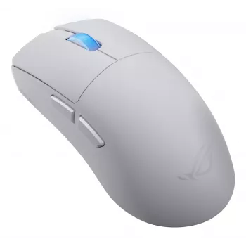 Mysz gamingowa ASUS ROG Harpe II Ace, praworęczna, optyczna 42 000 DPI, RF Wireless + Bluetooth + USB Type-A, 5 przycisków, biała