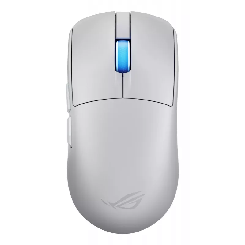 Mysz gamingowa ASUS ROG Harpe II Ace, praworęczna, optyczna 42 000 DPI, RF Wireless + Bluetooth + USB Type-A, 5 przycisków, biała