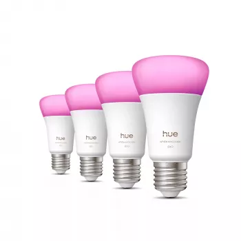 Inteligentna żarówka Philips A60 E27, Bluetooth/Zigbee, 6 W, 810 lm, biała, 4 szt.