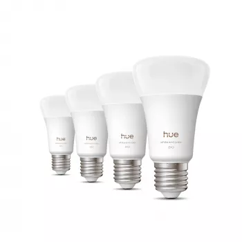 Inteligentna żarówka Philips A60 E27, Bluetooth/Zigbee, 6 W, 810 lm, biała, 4 szt.