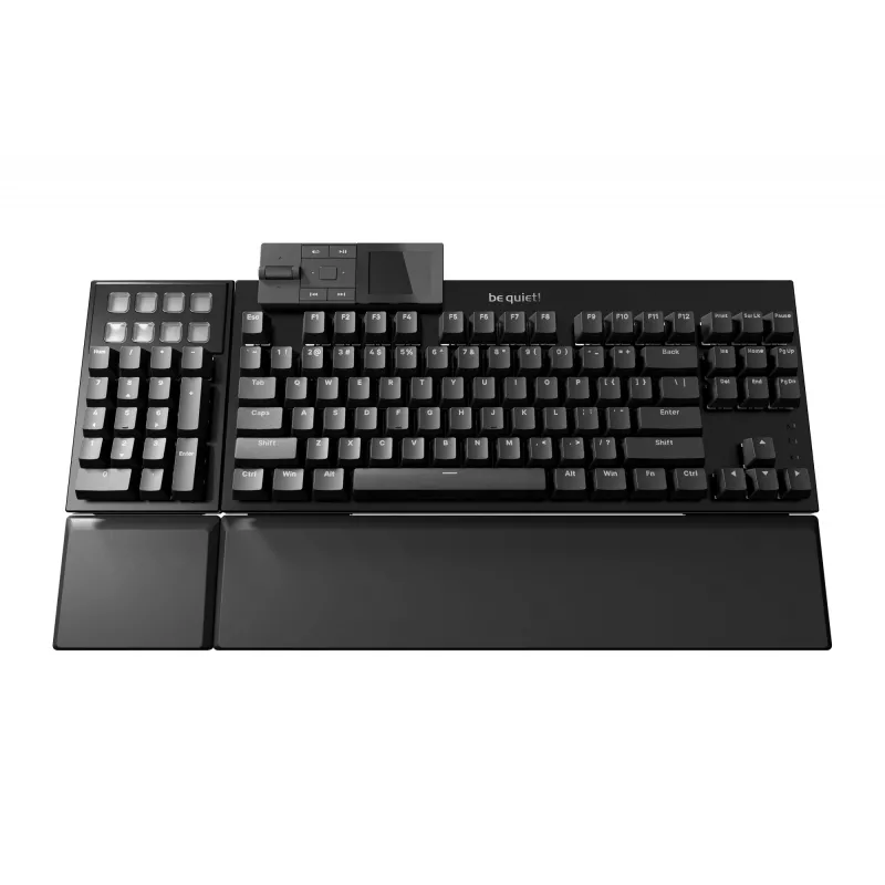 be quiet! Dark Mount Silent Linear DE ISO klawiatura gamingowa USB QWERTZ czarna