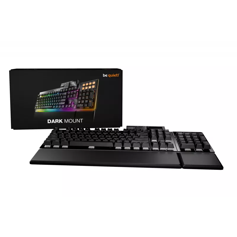 be quiet! Dark Mount Silent Linear DE ISO klawiatura gamingowa USB QWERTZ czarna