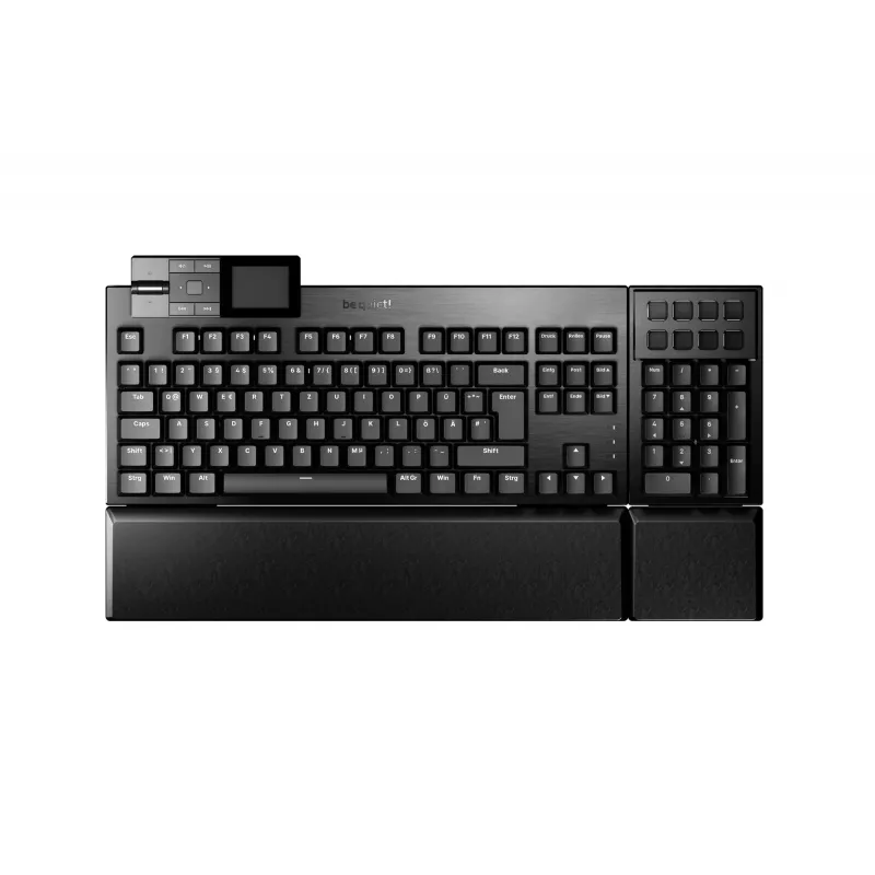 be quiet! Dark Mount Silent Tactile DE ISO klawiatura gamingowa USB QWERTZ Czarny