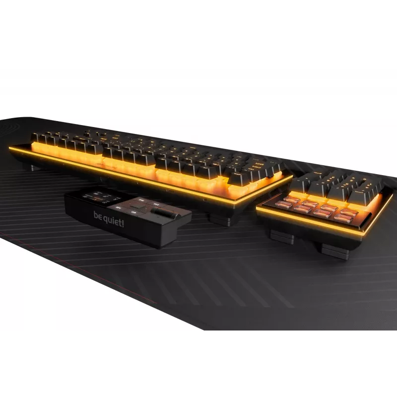 be quiet! Dark Mount Silent Tactile DE ISO klawiatura gamingowa USB QWERTZ Czarny
