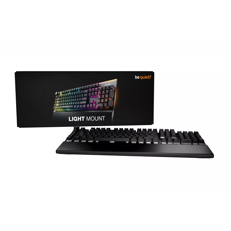 be quiet! Light Mount Silent Linear DE ISO klawiatura gamingowa USB QWERTZ Czarna