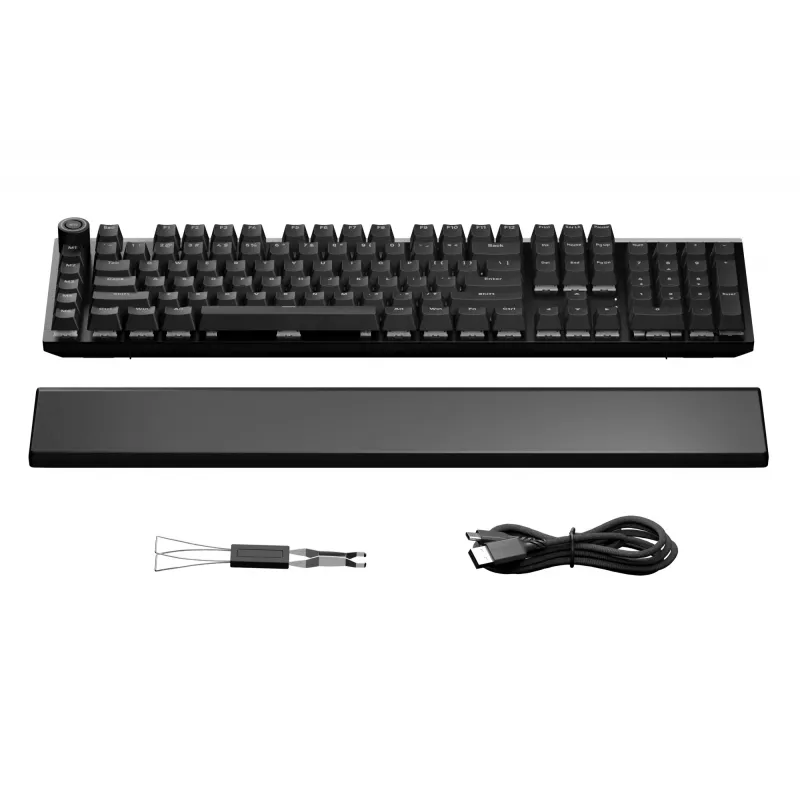 be quiet! Light Mount Silent Tactile DE ISO klawiatura gamingowa USB QWERTZ czarna