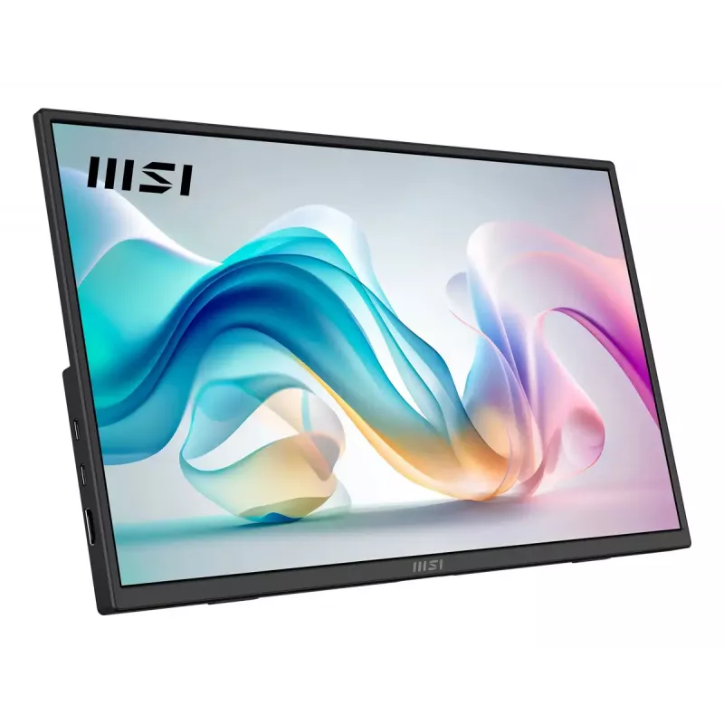 Monitor przenośny MSI PRO MP165DE E6 15.6 cala Full HD IPS 1920×1080 USB-C HDMI VESA Czarny
