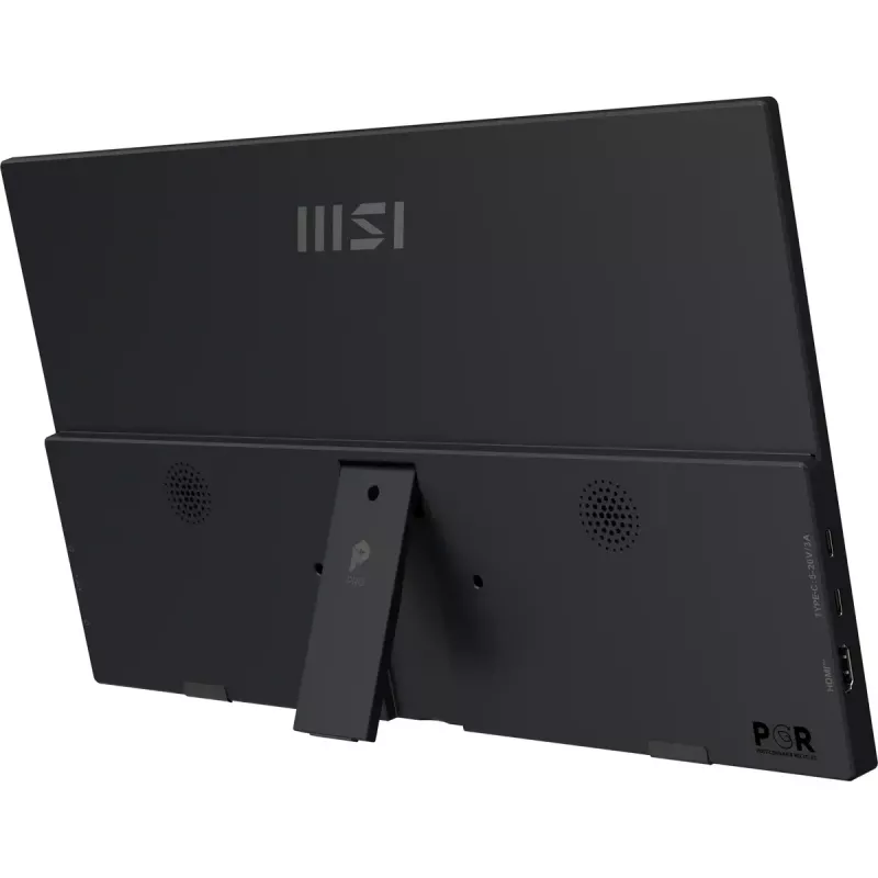 Monitor przenośny MSI PRO MP165DE E6 15.6 cala Full HD IPS 1920×1080 USB-C HDMI VESA Czarny