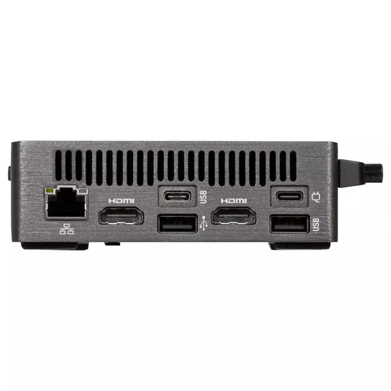 Mini PC barebone GIGABYTE BRIX Core Ultra 5 225H, obudowa 0,46 l, DDR5 SO-DIMM, 2 gniazda pamięci, do 96 GB, WiFi/BT, 2,5G LAN