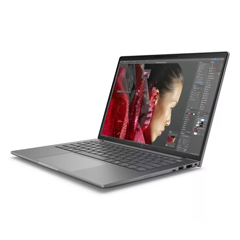 HP ZBook 8 G1i Intel Core Ultra 5 225H Mobilna stacja robocza 35,6 cm (14 cali) Dotykowy WUXGA 16 GB DDR5-SDRAM 512 GB SSD NVIDIA RTX 500 Ada Wi-Fi 7 (802.11be) Windows 11 Pro Srebrny